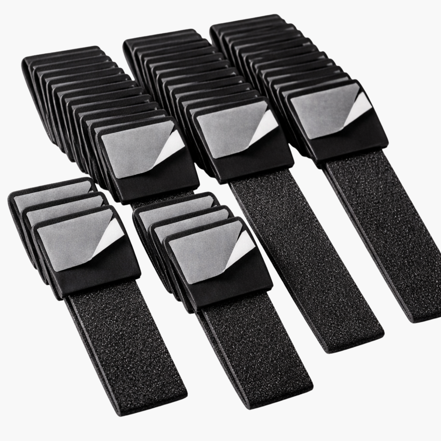 Attaches câble adhésives à scratch – 50 pièces