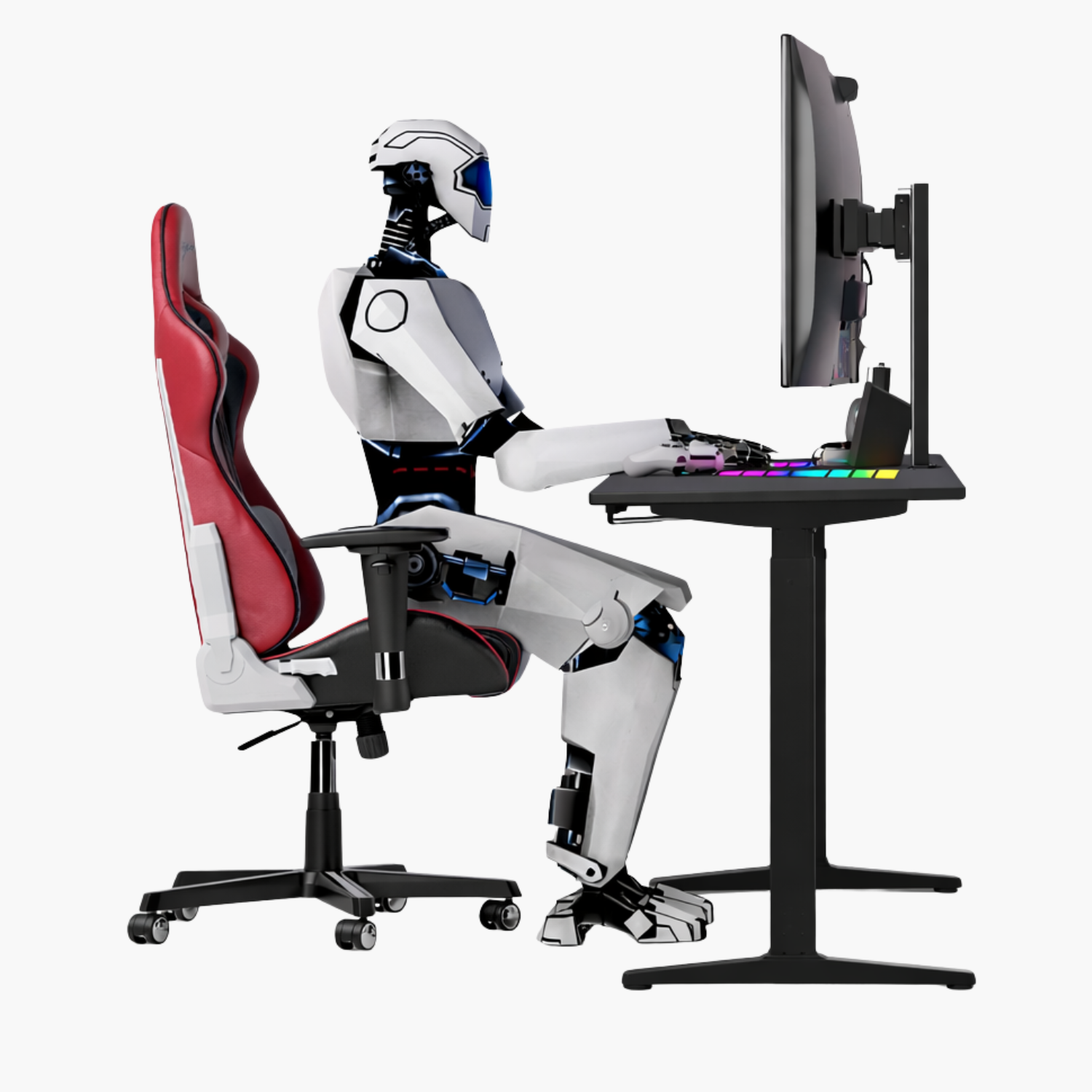 Arena Pro RGB – Grand Bureau Gaming à hauteur réglable – 160 x 60 cm