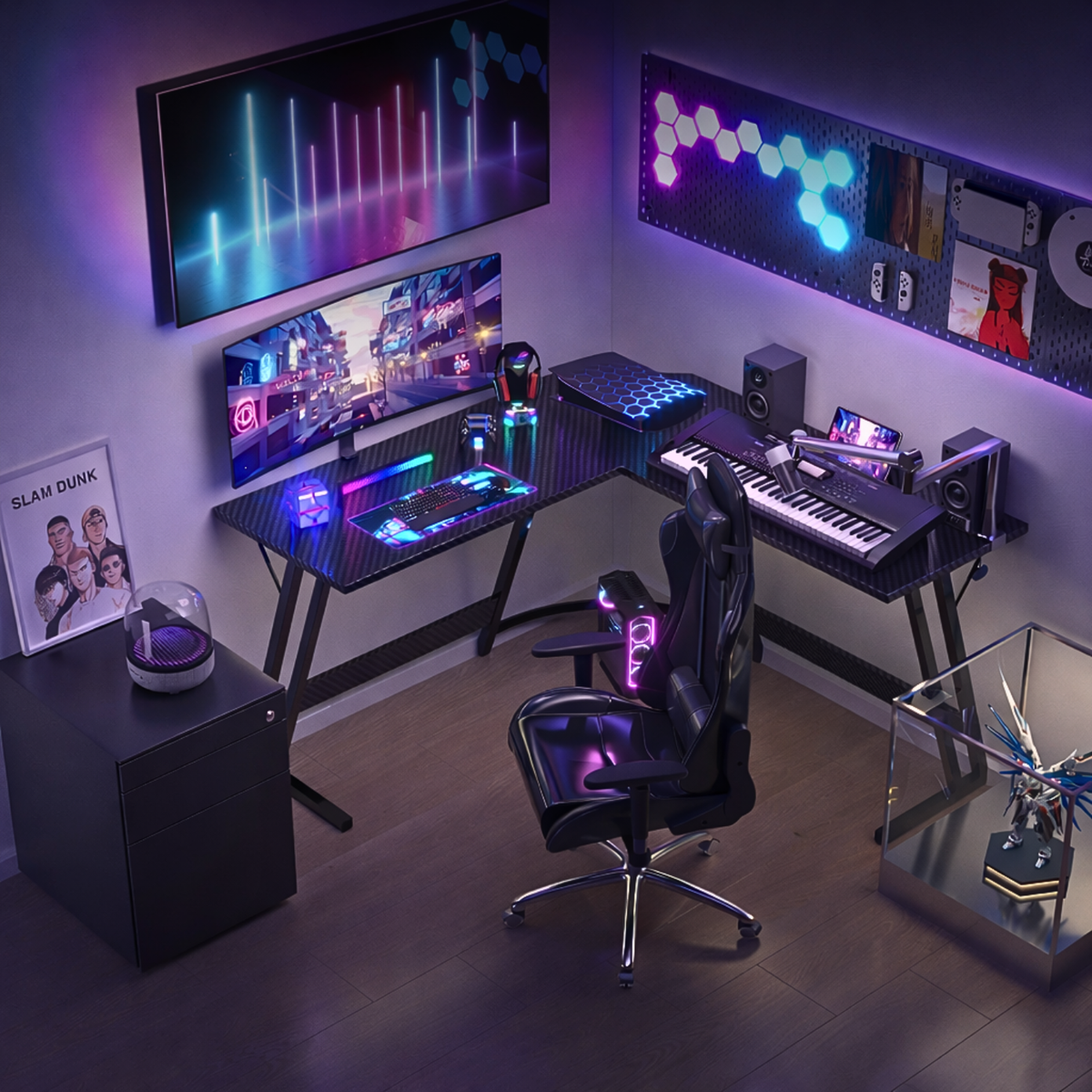 Station – One | Bureau Gaming d’angle | 120×120