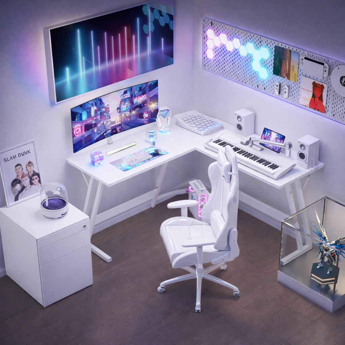 Station – One | Bureau Gaming d’angle | 120×120